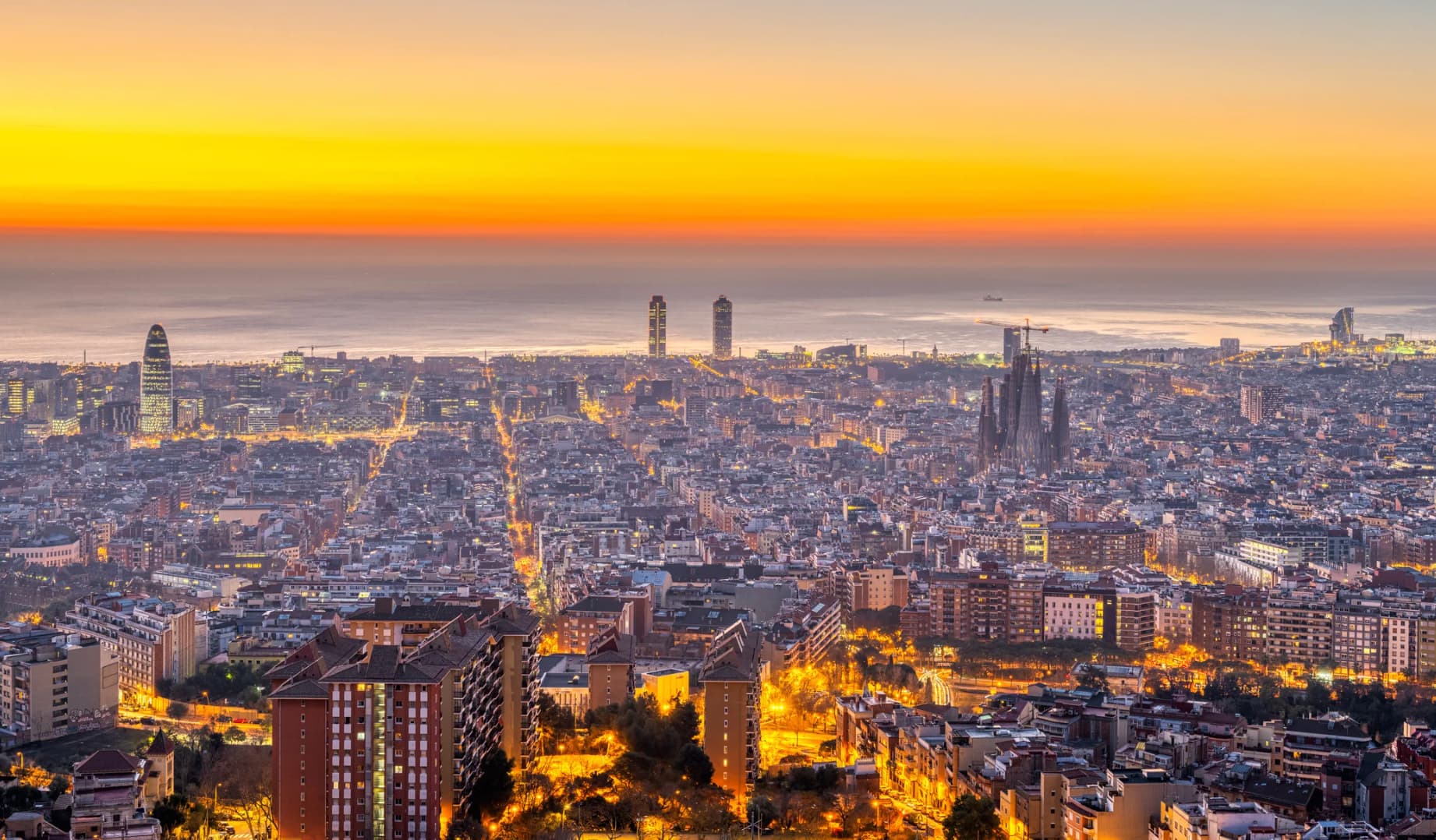 Vue de la ville de Barcelone