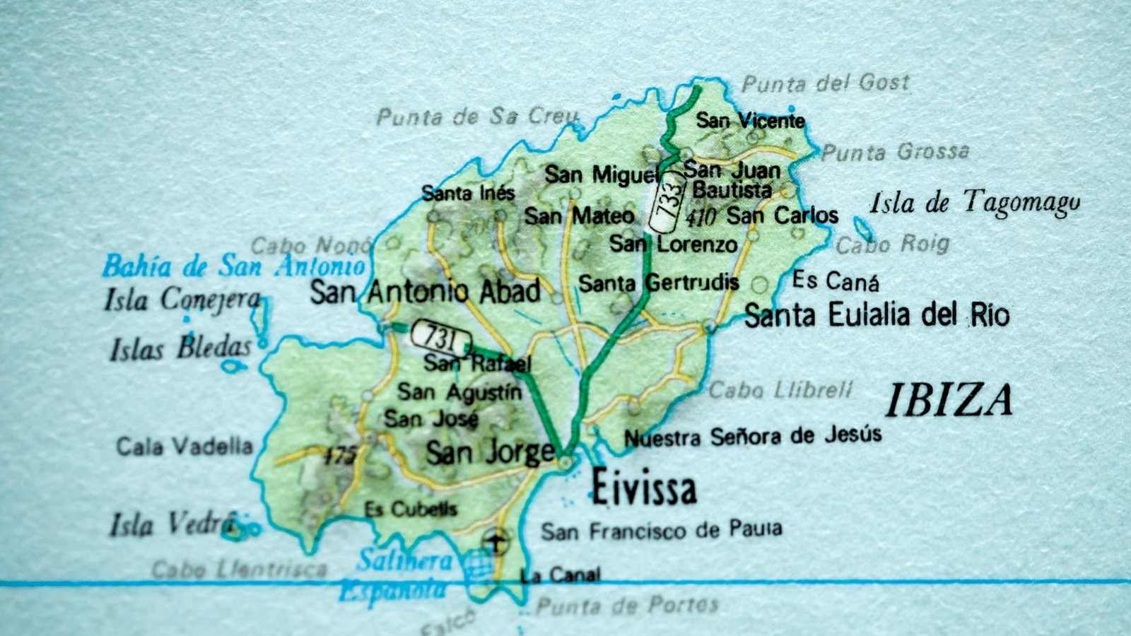 Ibiza Location On World Map Ibiza Island In The Balearic Iberian Sea 
